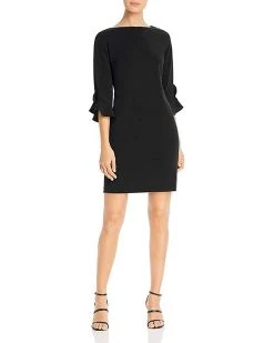 Karl Lagerfeld Paris Women's Tulip Sleeve Crepe Dress | Dresses