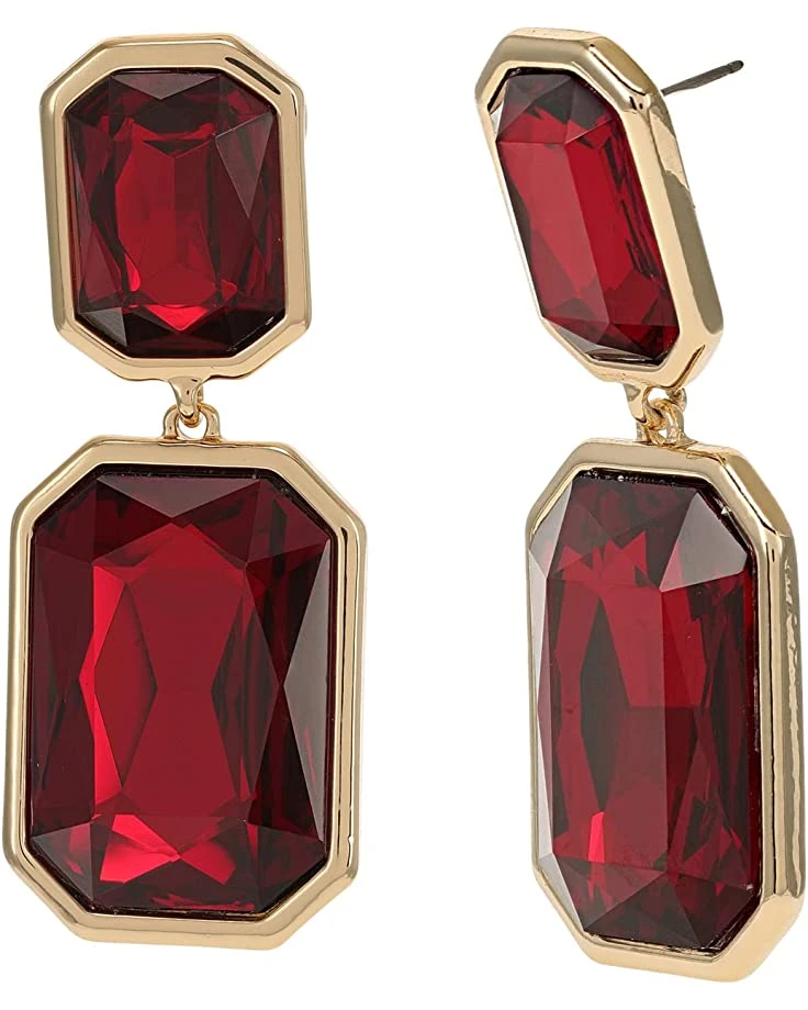 Karl Lagerfeld Paris XL Stone Double Drop Earrings 4 Karl Lagerfeld Paris XL Stone Double Drop Earrings - Image 2