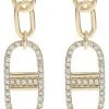 Karl Lagerfeld Paris Post Pave Link Linear Earrings -My Edge Style Sales Store 61FHJqoWJAL. AC SR736920