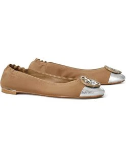 Tory Burch Multi Logo Cap-Toe Ballet | Flats