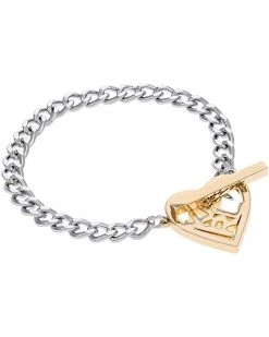 Karl Lagerfeld Paris Heart Chain Toggle Flex Bracelet | Bracelets