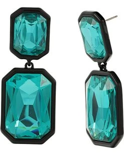 Karl Lagerfeld Paris XL Stone Double Drop Earrings