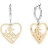 Karl Lagerfeld Paris Heart Logo Hoop Drop Earrings -My Edge Style Sales Store 61ZZjNrcagL. AC SR736920