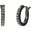 Karl Lagerfeld Paris 12 mm Pave Hoop Earrings