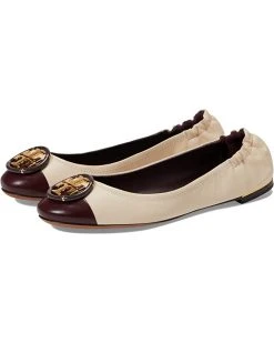 Tory Burch Multi Logo Cap-Toe Ballet | Flats -My Edge Style Sales Store 61enjtK ZML. AC SR736920