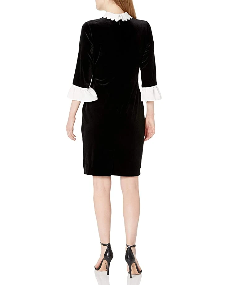 Karl Lagerfeld Paris Women's Long Sleeve Sheath Dress with Pearl Necklace | Dresses 4 Karl Lagerfeld Paris Women's Long Sleeve Sheath Dress with Pearl Necklace | Dresses - Image 2