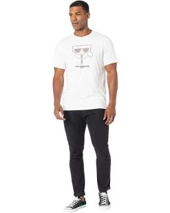 Karl Lagerfeld Paris Flat Head Textured Crew Neck T-Shirt | Shirts & Tops -My Edge Style Sales Store 61fxgfSsikL. AC SR736920