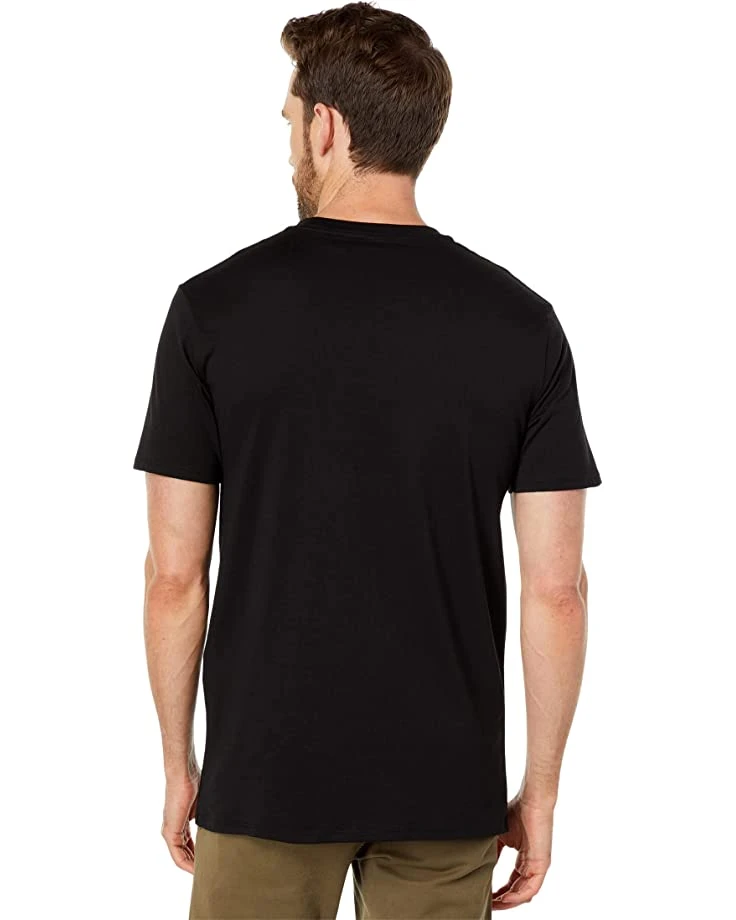 Karl Lagerfeld Paris Short Sleeve Crew Neck T-Shirt with Large Foil Character with Shiny Sunglasses | Shirts & Tops 4 Karl Lagerfeld Paris Short Sleeve Crew Neck T-Shirt with Large Foil Character with Shiny Sunglasses | Shirts & Tops - Image 2