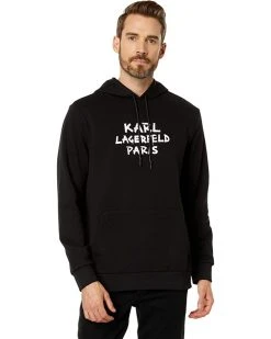 Karl Lagerfeld Paris Hoodie with Grafitti Logo | Hoodies & Sweatshirts