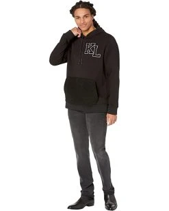 Karl Lagerfeld Paris Hoodie with Logo Patches | Hoodies & Sweatshirts -My Edge Style Sales Store 61q1jTfP3nL. AC SR736920