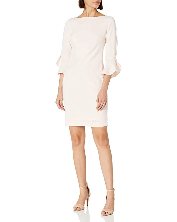 Karl Lagerfeld Paris Women's Tulip Sleeve Crepe Dress | Dresses 4 Karl Lagerfeld Paris Women's Tulip Sleeve Crepe Dress | Dresses - Image 2