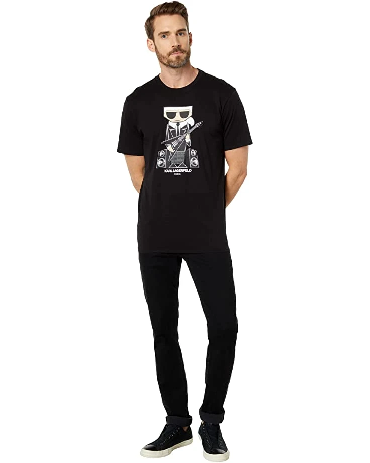 Karl Lagerfeld Paris Rockstar Crew Neck T-Shirt | Shirts & Tops 6 Karl Lagerfeld Paris Rockstar Crew Neck T-Shirt | Shirts & Tops - Image 4