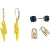 Karl Lagerfeld Paris Stud Lock Bolt Trio Earrings -My Edge Style Sales Store 61uqKSxn DL. AC SR736920