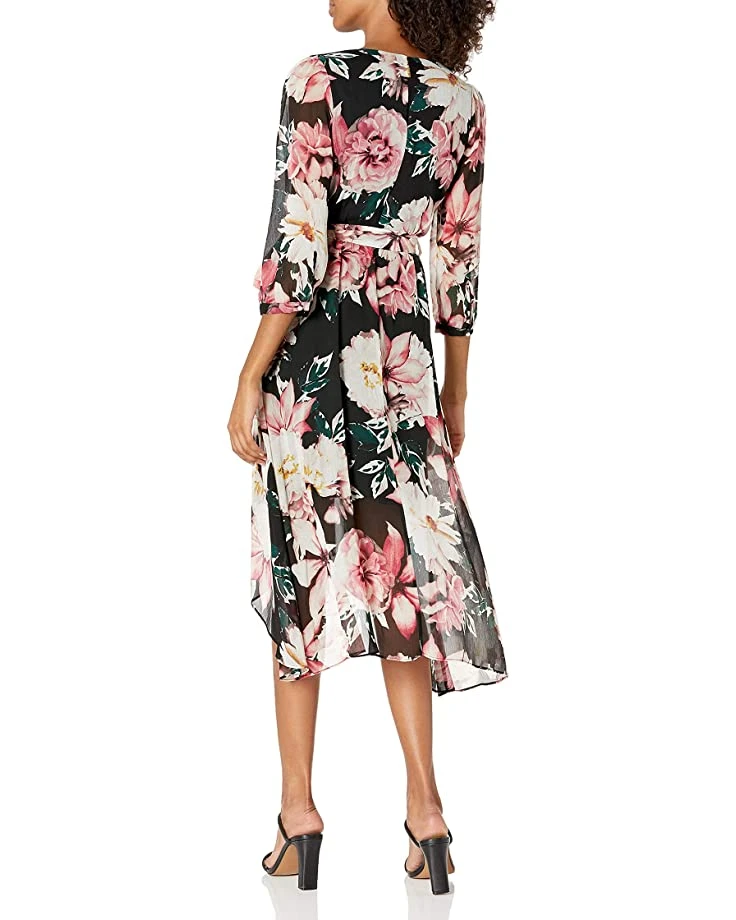 DRESSES Karl Lagerfeld Paris Women's Printed Chiffon Wrap Dress 4 DRESSES Karl Lagerfeld Paris Women's Printed Chiffon Wrap Dress - Image 2