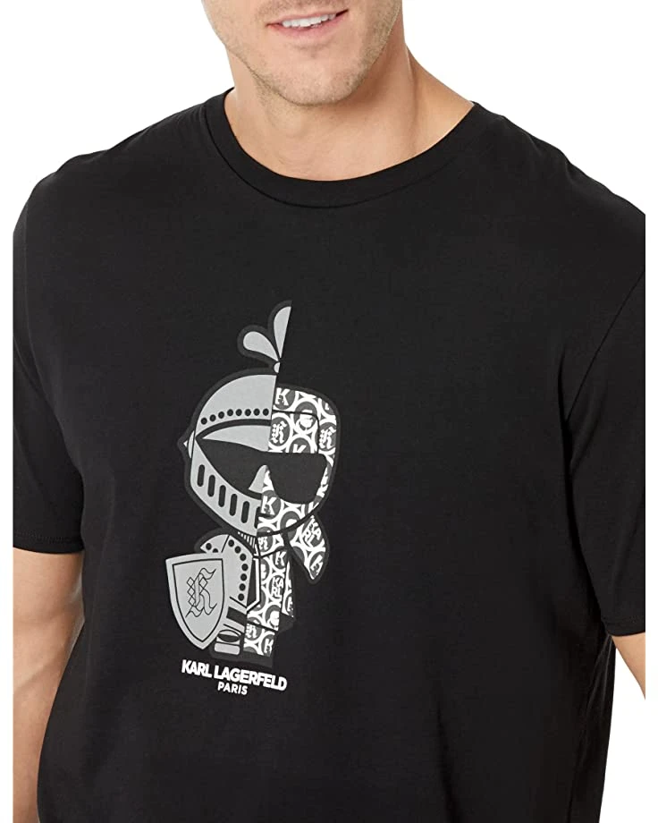 Karl Lagerfeld Paris Split Personality Crew Neck T-Shirt | Shirts & Tops 5 Karl Lagerfeld Paris Split Personality Crew Neck T-Shirt | Shirts & Tops - Image 3