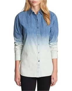 Karl Lagerfeld Paris Women's Oversize Ombre Blouse | Shirts & Tops