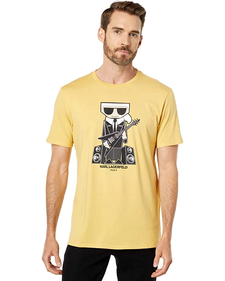 Karl Lagerfeld Paris Rockstar Crew Neck T-Shirt | Shirts & Tops 7 Karl Lagerfeld Paris Rockstar Crew Neck T-Shirt | Shirts & Tops - Image 5
