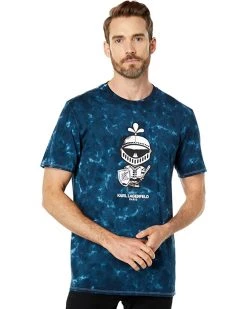 Karl Lagerfeld Paris Cloud Wash Crew Neck T-Shirt with "Got" | Shirts & Tops