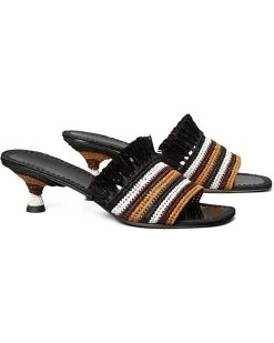 Tory Burch Eleanor Raffia Kitten Heel 55 mm | Heels