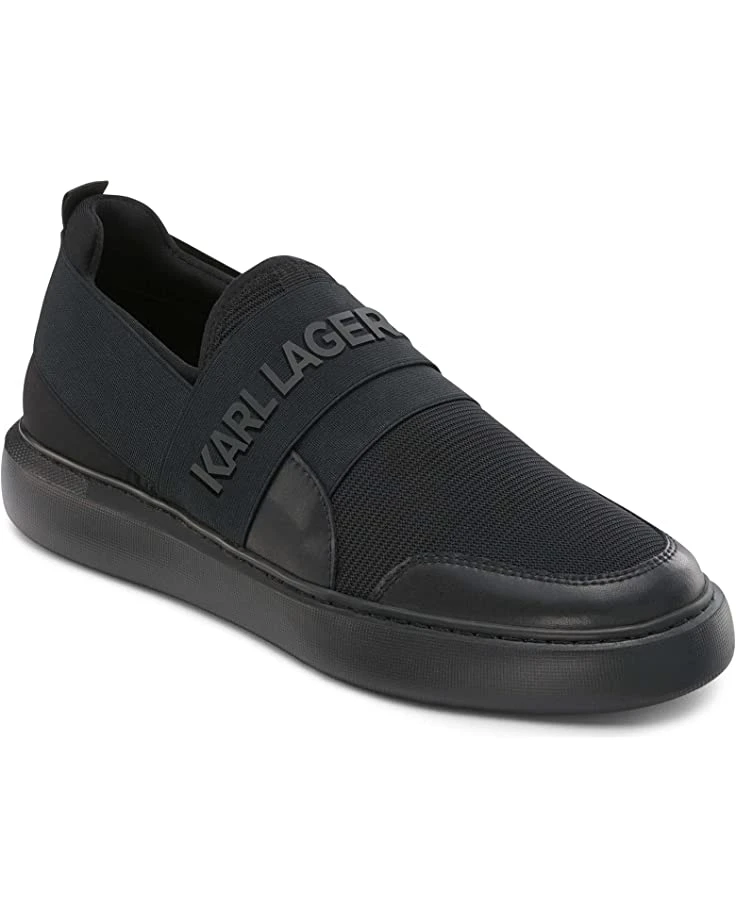 Karl Lagerfeld Paris Nylon/Leather Banded Logo Slip-On Sneaker | Sneakers & Athletic Shoes 3 Karl Lagerfeld Paris Nylon/Leather Banded Logo Slip-On Sneaker | Sneakers & Athletic Shoes