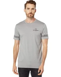 Karl Lagerfeld Paris Crew Neck T-Shirt with Logo On Sleeves and Flat Head Logo | Shirts & Tops 12 Karl Lagerfeld Paris Crew Neck T-Shirt with Logo On Sleeves and Flat Head Logo | Shirts & Tops -My Edge Style Sales Store 71NkiAkw4uL. AC SR736920