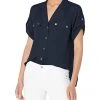 Karl Lagerfeld Paris Women's Camp Shirt | Shirts & Tops -My Edge Style Sales Store 71T28PjKdwL. AC SR736920