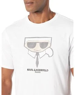 Karl Lagerfeld Paris Flat Head Textured Crew Neck T-Shirt | Shirts & Tops -My Edge Style Sales Store 71Un4HZkH9L. AC SR736920