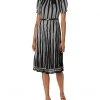 Karl Lagerfeld Paris Women's Striped Chiffon Bow Neck Dress | Dresses -My Edge Style Sales Store 71Z2DEdPzHL. AC SR736920