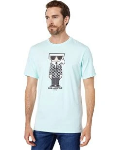 Karl Lagerfeld Paris All Over KL Blazer Crew Neck T-Shirt | Shirts & Tops
