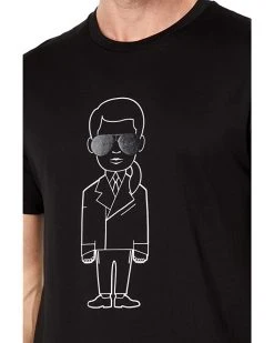 Karl Lagerfeld Paris Short Sleeve Crew Neck T-Shirt with Large Foil Character with Shiny Sunglasses | Shirts & Tops 8 Karl Lagerfeld Paris Short Sleeve Crew Neck T-Shirt with Large Foil Character with Shiny Sunglasses | Shirts & Tops -My Edge Style Sales Store 71fRq03XrsL. AC SR736920