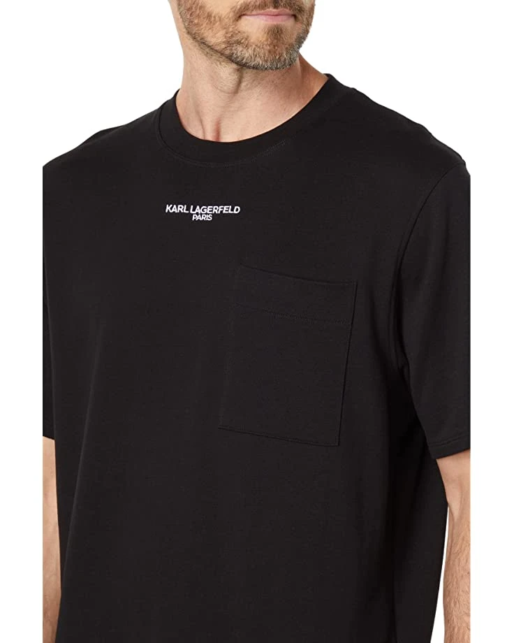 Karl Lagerfeld Paris Logo T-Shirt with Pocket | Shirts & Tops 5 Karl Lagerfeld Paris Logo T-Shirt with Pocket | Shirts & Tops - Image 3