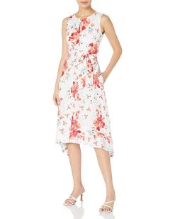 Karl Lagerfeld Paris Men's Sleeveless Midi with Tie Waist | Dresses