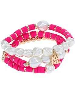 Karl Lagerfeld Paris Set Of 3 Beaded Stretch Bracelets