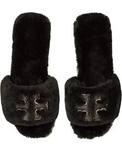 Tory Burch Double T Shearling Slide | Slippers -My Edge Style Sales Store 71s EgfnL. AC SR736920