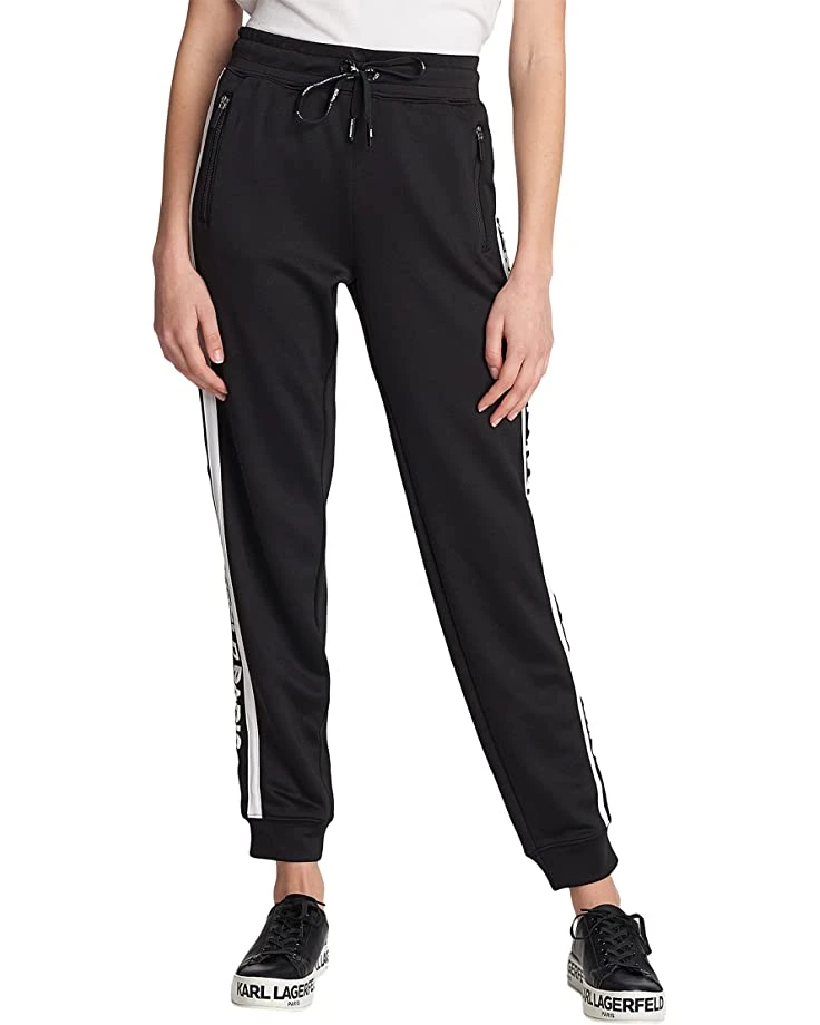Karl Lagerfeld Paris Block Letter Joggers | Pants 3 Karl Lagerfeld Paris Block Letter Joggers | Pants