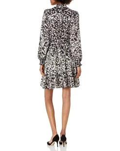 Karl Lagerfeld Paris Women's Printed Satin Mock Neck Flounce Dress | Dresses 5 Karl Lagerfeld Paris Women's Printed Satin Mock Neck Flounce Dress | Dresses -My Edge Style Sales Store 811pwynwL. AC SR736920