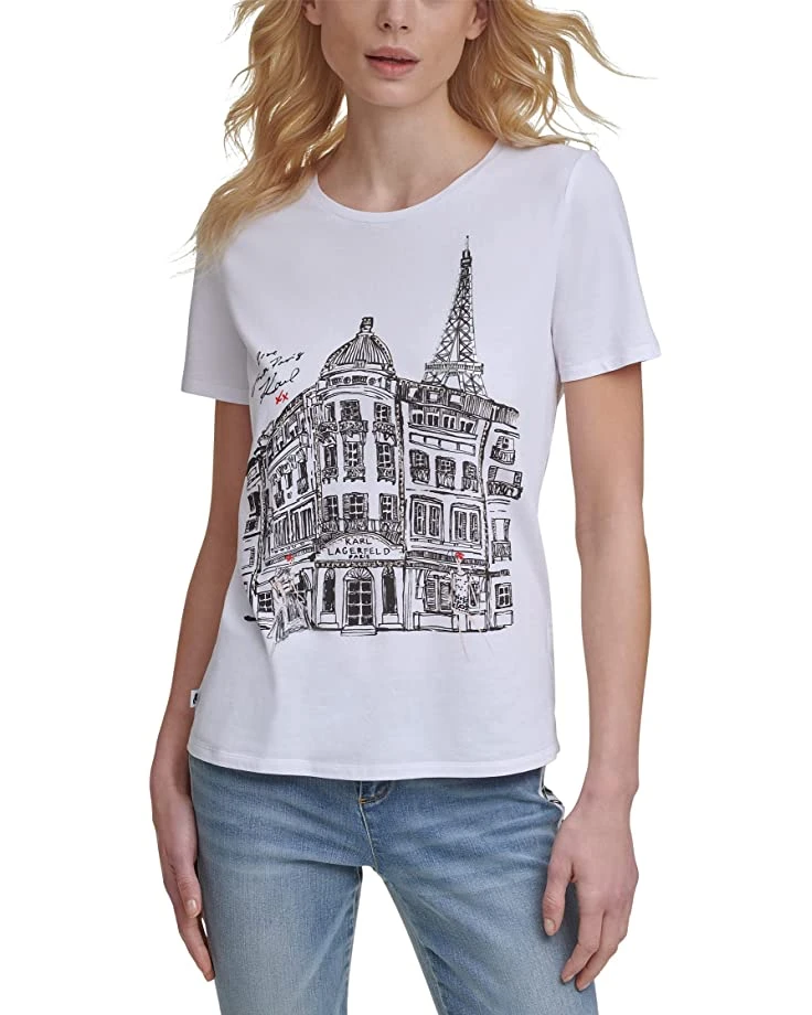 Karl Lagerfeld Paris City Scene Tee | Shirts & Tops 3 Karl Lagerfeld Paris City Scene Tee | Shirts & Tops
