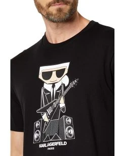 Karl Lagerfeld Paris Rockstar Crew Neck T-Shirt | Shirts & Tops 9 Karl Lagerfeld Paris Rockstar Crew Neck T-Shirt | Shirts & Tops -My Edge Style Sales Store 816UZuktiPL. AC SR736920