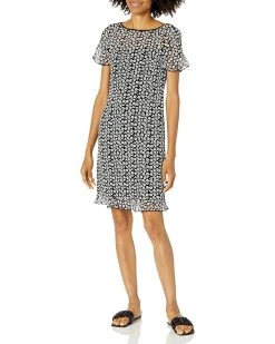 Karl Lagerfeld Paris Women's Printed Chiffon Shift Dress | Dresses
