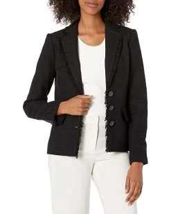 Karl Lagerfeld Paris Karl Lagerfeld Women's Tweed 2 Button Blazer | Coats & Outerwear