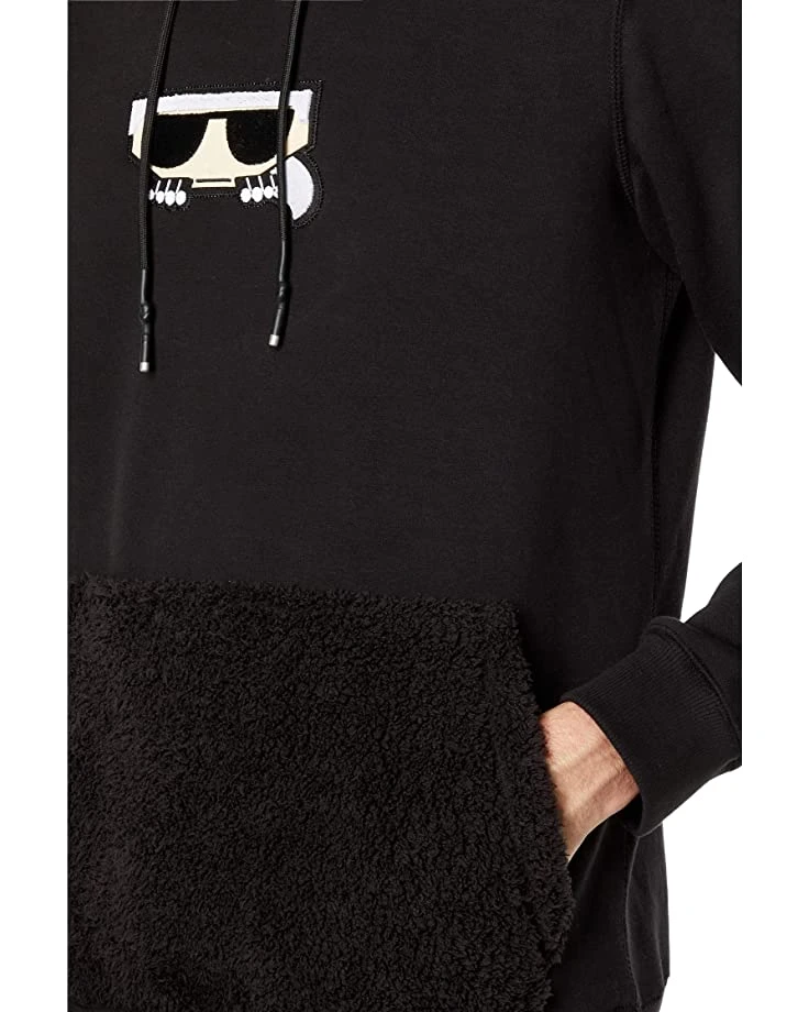 Karl Lagerfeld Paris Hoodie with Flat Head Karl and Sherpa Kangaroo Pockets | Hoodies & Sweatshirts 4 Karl Lagerfeld Paris Hoodie with Flat Head Karl and Sherpa Kangaroo Pockets | Hoodies & Sweatshirts - Image 3