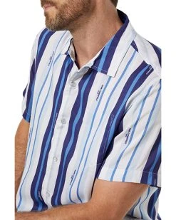 Karl Lagerfeld Paris Logo Stripe Print Short Sleeve Shirt | Shirts & Tops -My Edge Style Sales Store 81geHqkLm L. AC SR736920