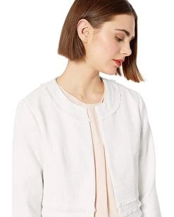 Karl Lagerfeld Paris Women's Tweed Open Front Jacket | Coats & Outerwear -My Edge Style Sales Store 81sN8PaM4fL. AC SR736920