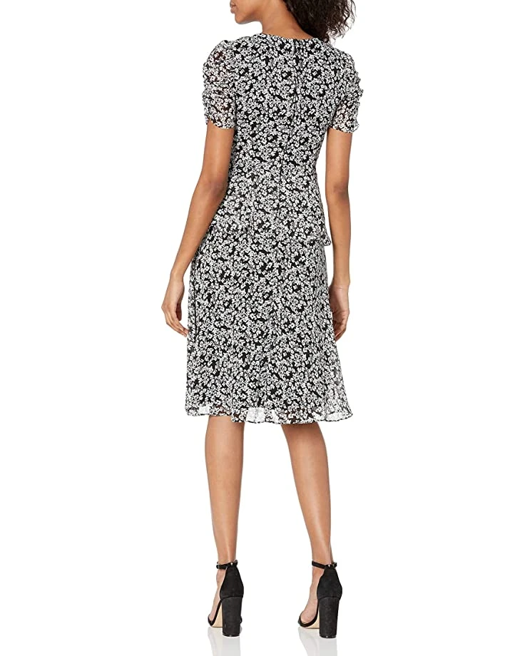 Karl Lagerfeld Paris Dresses Women's Tiered Printed Chiffon Dress 4 Karl Lagerfeld Paris Dresses Women's Tiered Printed Chiffon Dress - Image 2