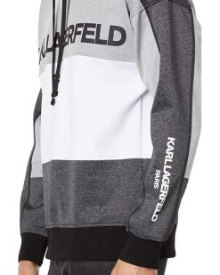 Karl Lagerfeld Paris Color-Block Logo Hoodie | Hoodies & Sweatshirts -My Edge Style Sales Store 81vQWvuiC2L. AC SR736920