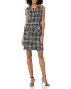 Karl Lagerfeld Paris Women's Tweed Shift Dress with Pockets | Dresses
