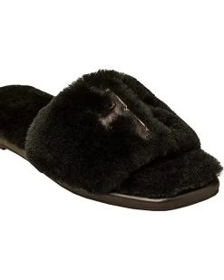 Tory Burch Double T Shearling Slide | Slippers -My Edge Style Sales Store 81whoOBx2ZL. AC SR736920